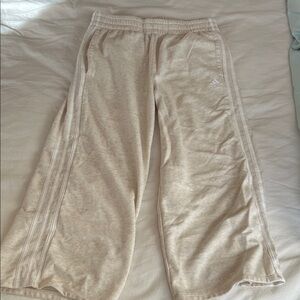 Adidas Heathered Cream Joggers